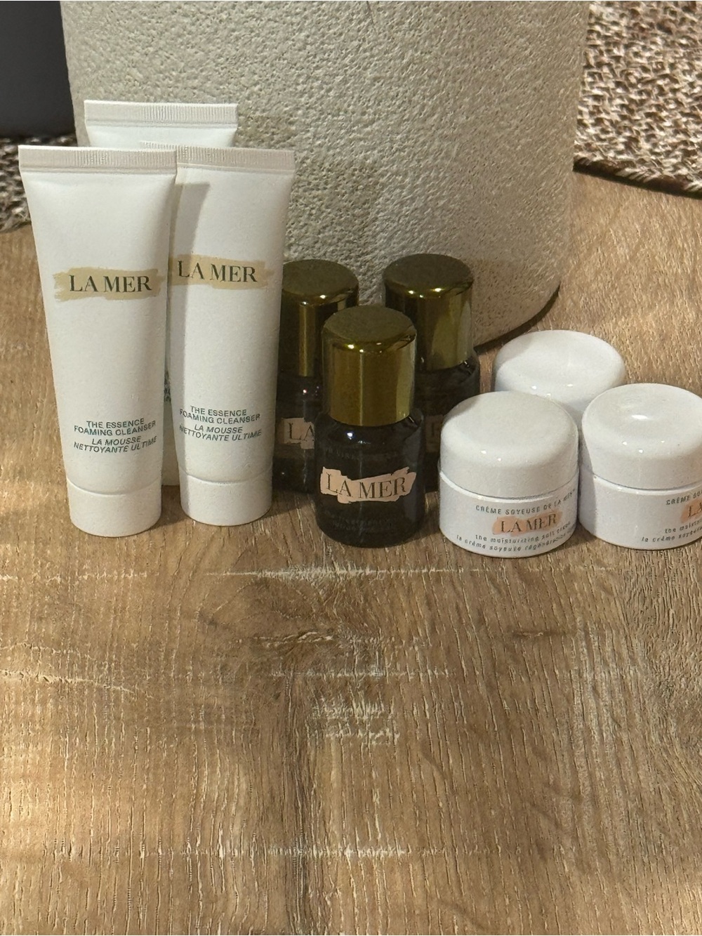New La Mer 9pc soft cream cleaner softening lotion Hydrating Essentials